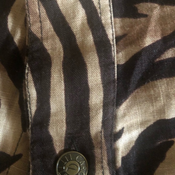 Carole Little 3X Linen Animal Print Jacket - Picture 3 of 6